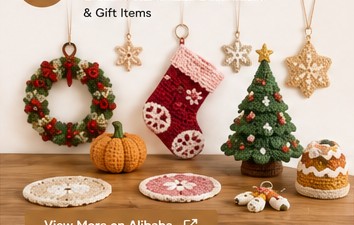 Crochet craft decorations